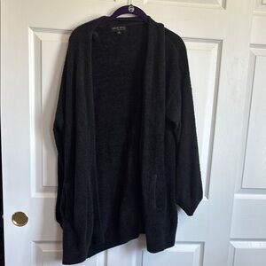Barefoot Dreams Black Cardigan Sweater